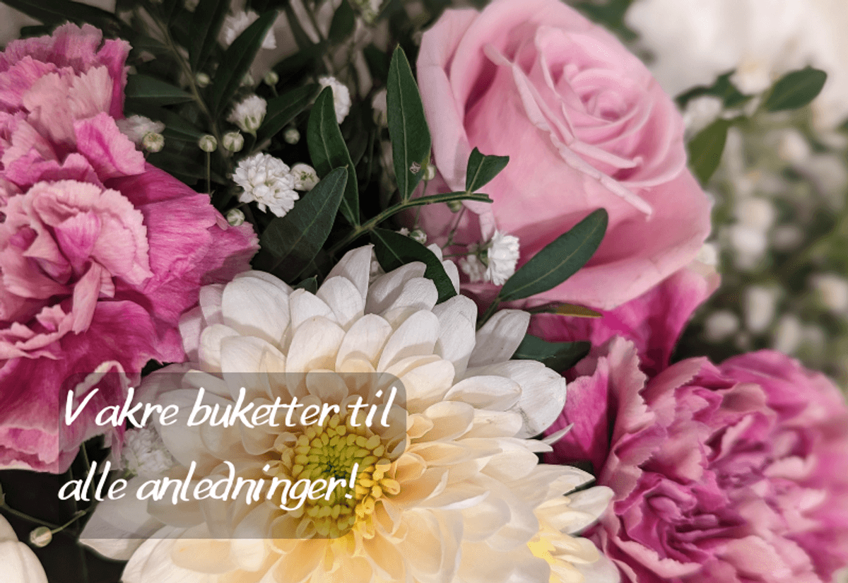 Vi leverer buketter til hele Tromsø